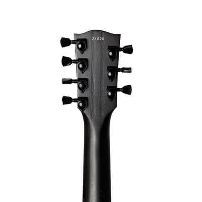 10S GF Modern 7 String Quilted Maple Single Cut Electric Guitar Open Core Black Burst Matte image 6