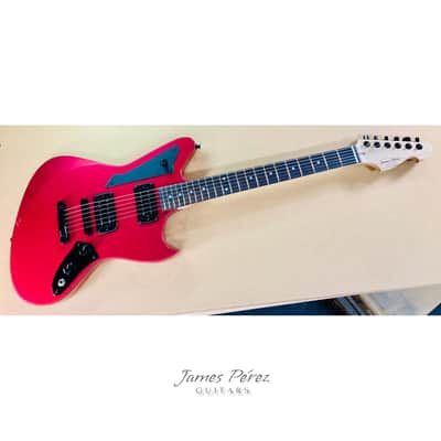 Italia Modena Sitar Electric Guitar, Red Crackle, Brand New