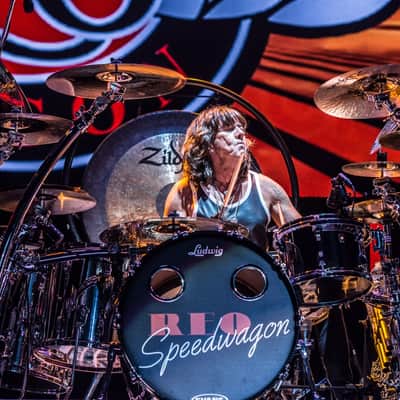 REO Speedwagon, Bryan Hitt’s 2016 Ludwig -Gibraltar Complete Drum Set. Band Signed! Extras! image 10