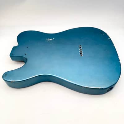MJT Telecaster Body Relic Alder Nitro Ice Blue Light mjt6664 image 6