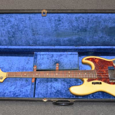 Fender 1966 Vintage Jazz Bass Custom Color Olympic White Matching Headstock w/ OHSC – Used 1966 - Olympic White image 14