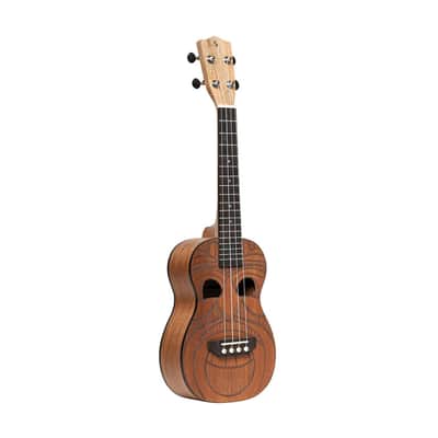 STAGG Tiki Series Concert Ukulele With Sapele Top Maio Finish With Black Nylon Gigbag image 2