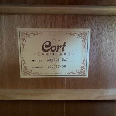 Cort AB850F - Acoustic Electric 4 String Bass, Natural with Matching Gig Bag image 9