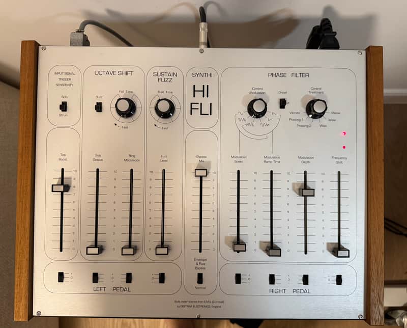 EMS Synthi Hi Fli  with chrome stand, control pedals, paperwork image 1