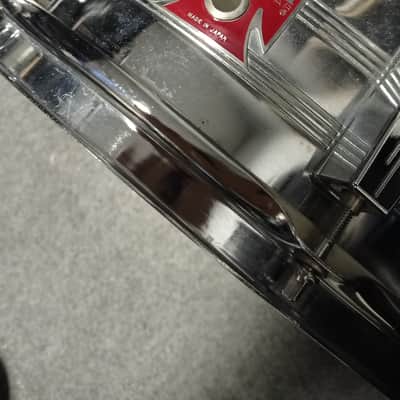 Tama Swingstar 14"x5 Pre serial Red badge ♥️ 1981-1982 - Chrome image 7