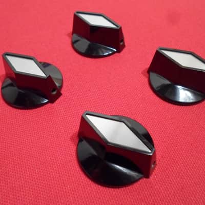 Rickenbacker Rogan TV knob  Black/Silver image 1