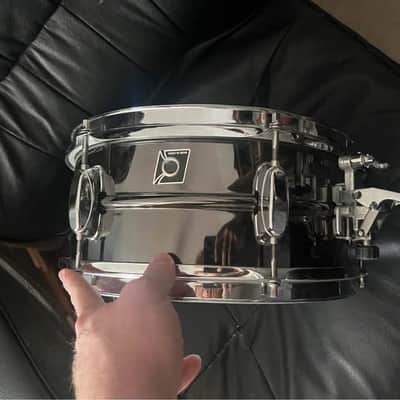 Tama Metal Works 5.5x12" Snare drum 2000/2010s - Smoked chrome image 2