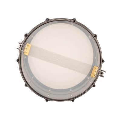 Ludwig LU6514 Universal Brass Snare Drum 14x6.5 w/Black Hardware image 4