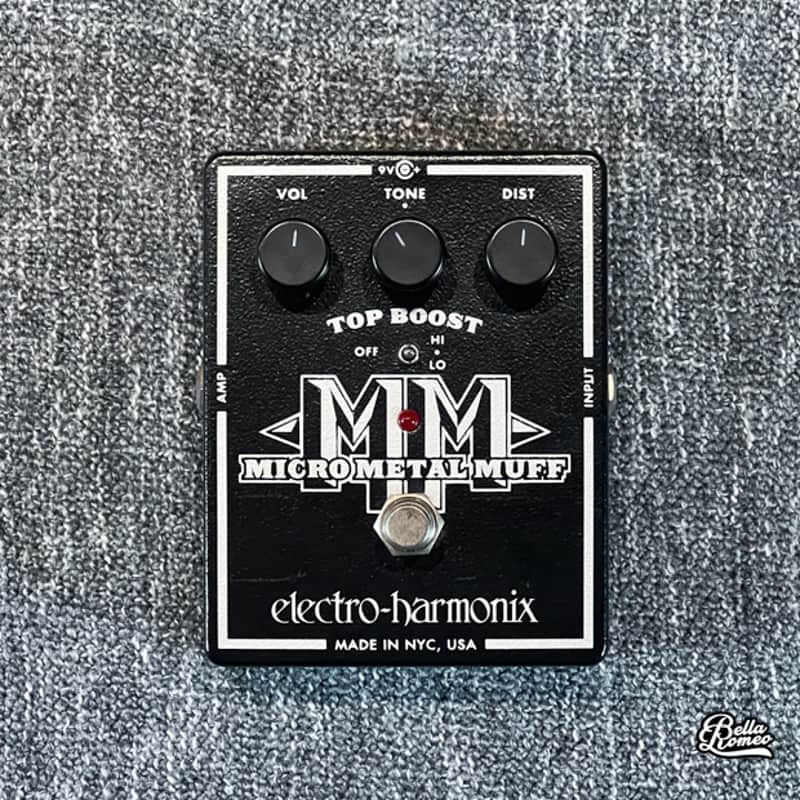 Electro-Harmonix Micro Metal Muff Distortion with Top Boost 2010s - Black image 1