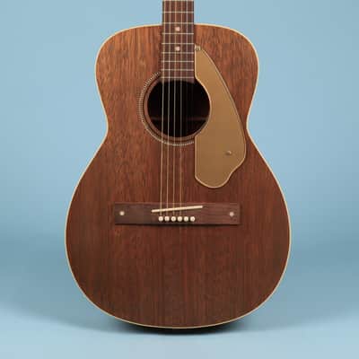 1960s Vintage Fender Newporter Acoustic Guitar Mahogany w/ Case Excellent Con. image 3