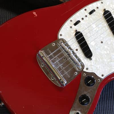 Vintage! 1966 Fender Mustang Electric Guitar Dakota Red + OHSC image 4
