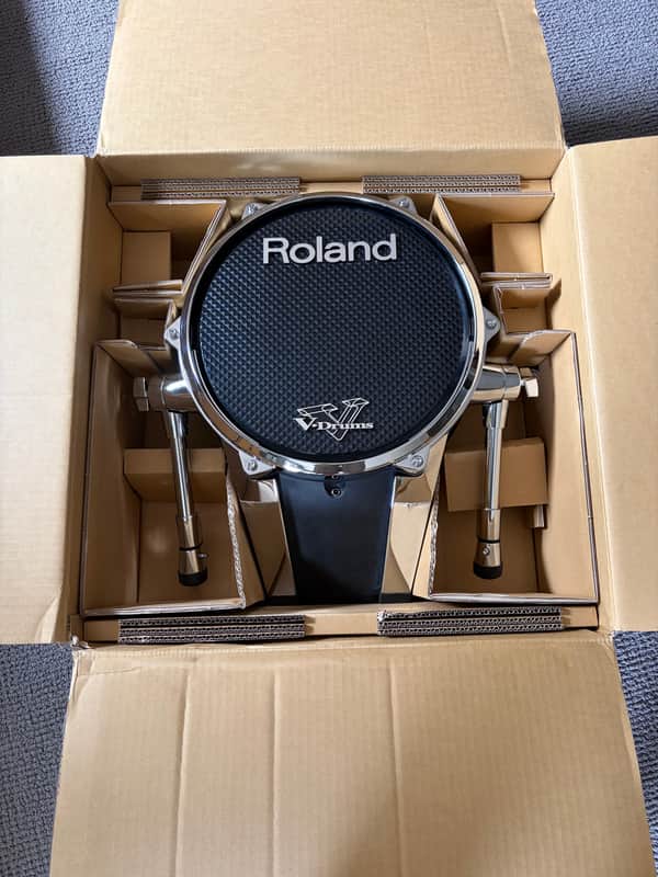 Roland KD-140 V-Kick 14" Bass Drum Trigger Pad 2010s - Black Chrome image 1