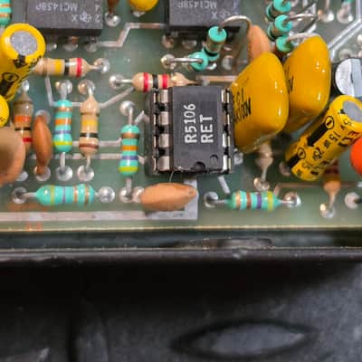 MXR M-203 Stereo Flanger Vintage Reticon R5106 Chip Missing Battery Door image 10