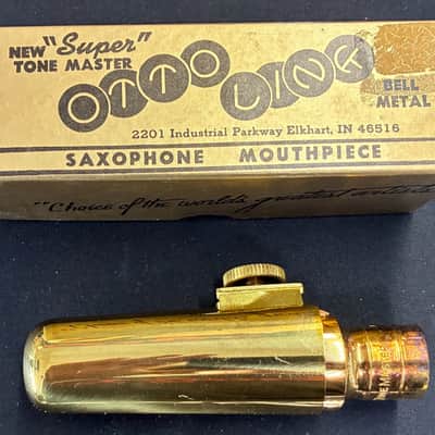 Otto Link 24k Gold Plated Metal Tenor Saxophone Mouthpiece 8 image 1