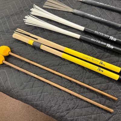 Lot of Vic Firth Drum Sticks + Brushes + Mallets image 2