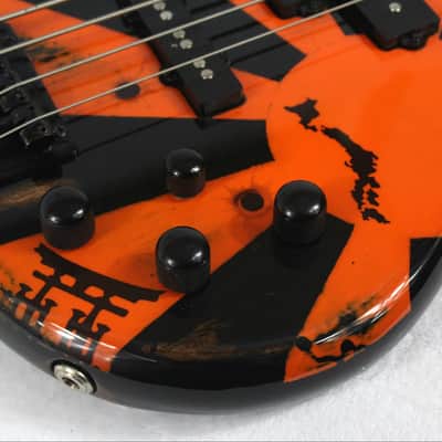 Custom Painted 2019 Ibanez Gio SGR 200B With Light Relic and Graphics image 12