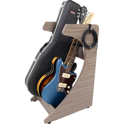 Gator Frameworks Elite Series 3 to 4-Space Guitar & Instrument Case Combo Rack Driftwood Grey Finish image 1