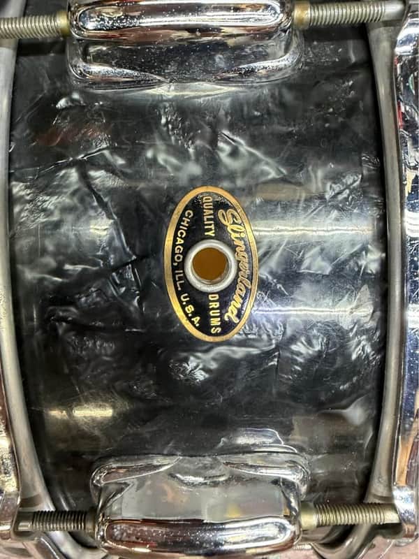 Slingerland 1950s 14x5 Solid Shell Black Diamond Pearl Late 1950s - BDP image 1