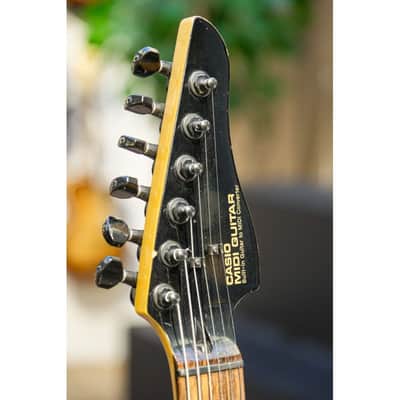 1990 Casio MG-510 Midi Guitar black image 3