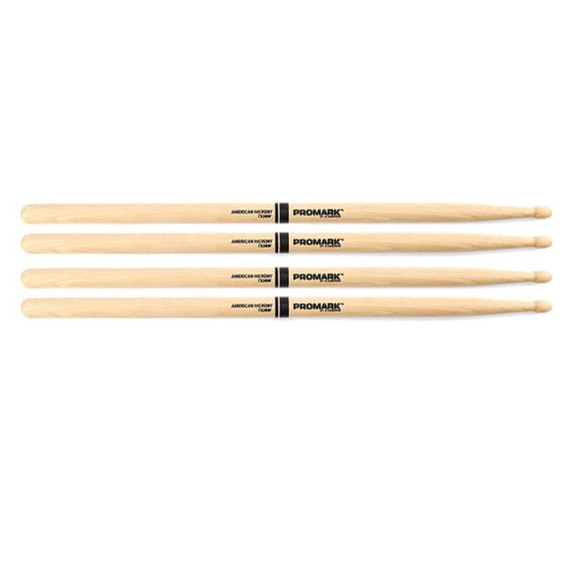 2 PACK Promark TX2BW American Hickory Wood Tip TX2BW-2 image 1