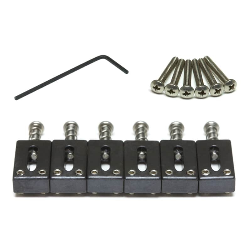 Graph Tech String Saver PS-8000-F0 Bridge Saddles for Strat & Tele - 2 3/16" spacing image 1