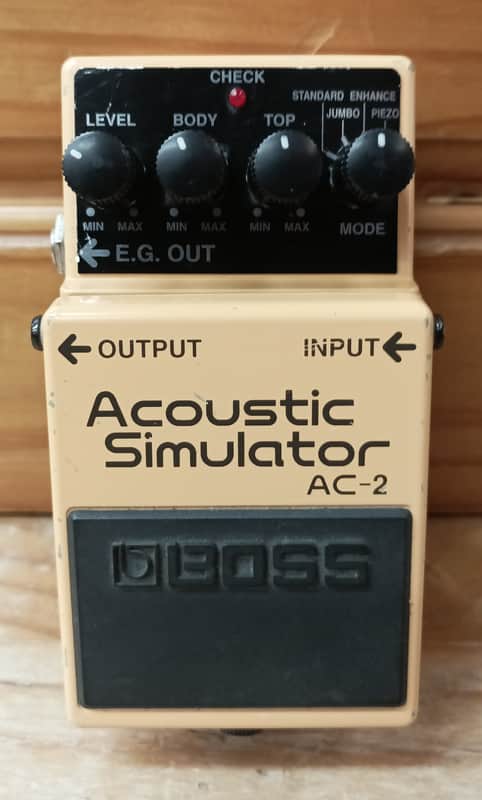 2001 Boss AC-2 Acoustic Simulator (Silver Label) - Yellow image 1