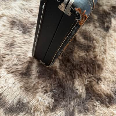 1960s Fender Jazz Bass Vintage Hard Case - Black / Orange image 15