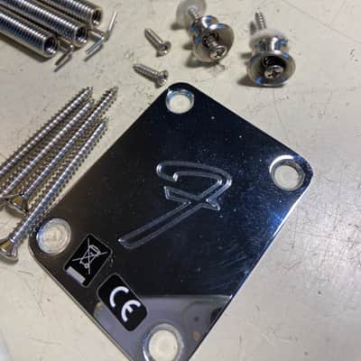 Fender Player Strat Stratocaster Hdw 2 Point Bridge F Neck Plate Output image 2