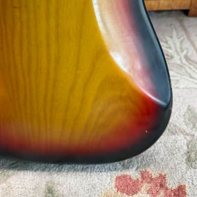 1975 Fender Precision Bass- Sunburst Plays and sounds great! image 21