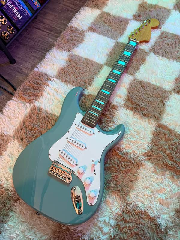 PRS SE Silver Sky Stone Blue Loaded Body / Project Guitar w/ Non-Original Neck image 1