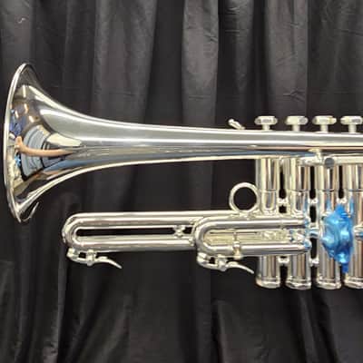 Schilke E3L-4 Traditional Custom Series 4-Valve Eb Trumpet with Tuning Bell - Silver Plated 2026 w/ case image 11