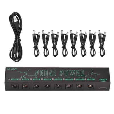 M-vave Portable Guitar Pedal Power Supply 8 Outputs DC 9V 100/300mah,price include the import duty to US buyer image 1
