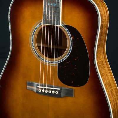 Martin D-41 Custom Premium Flamed Koa and Adirondack Spruce Amber Burst with Paua Pearl NEW image 6