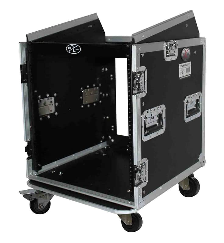 ProX T-12MRSSMK2 12U Rack x 10U Top Mixer DJ Combo Flight Case image 1