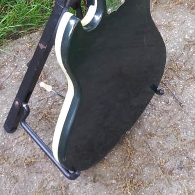 Lafayette Guyatone Zenon 1966? Electric Guitar 2 Pickup Two Tone Green  Japan Rare image 7