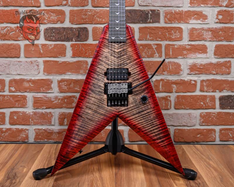 Dean USA Custom Vengeance Flame Maple Top Transparent Red Burst 2021 w/OHSC image 1