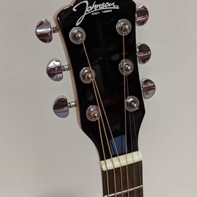 Johnson JG-50-NA Thin Body Acoustic Electric Guitar image 3
