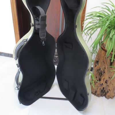 4/4 Cello Case Carbon Fiber Cello Box Carry for light green,free shipping image 7