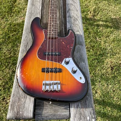 2012 Fender American Vintage ReIssue - '62 Jazz Bass - 3-Color Sunburst image 1