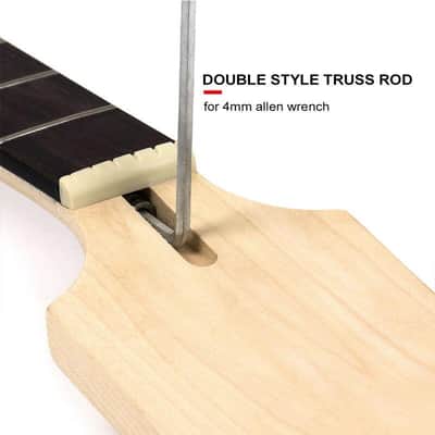 Electric Guitar Neck Paddle Headstock 22-Fret image 6
