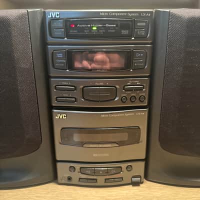 JVC UX-A4 Micro Stereo System Cassette CD Radio AUX Extremely Rare Tested Works image 4
