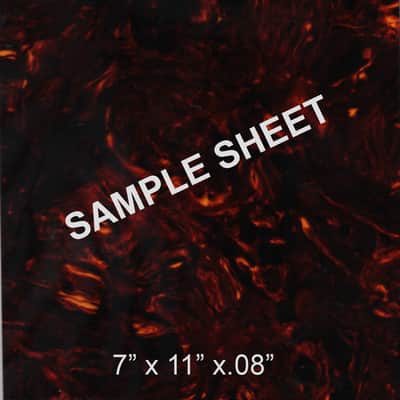 Fox Guitars Thick celluloid tortoise shell blank sheet for mandolin & guitar pickguards image 2