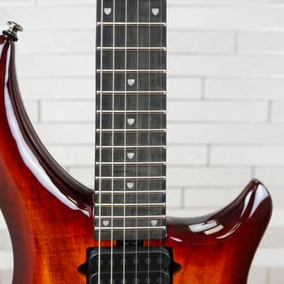 Sterling MAJ200X SM John Petrucci Signature - Blood Orange Burst image 3