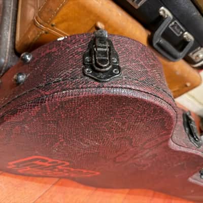~1990 Gibson Hardshell SG Case Faux Snake Skin image 3