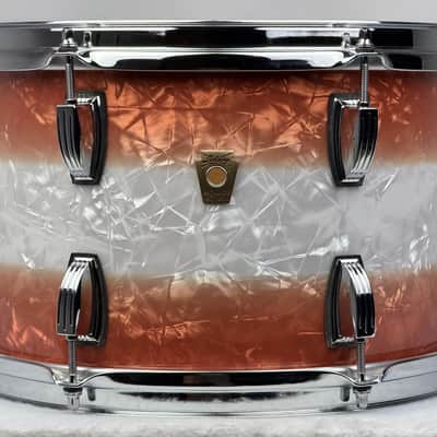 Ludwig 20/12/14/16" Classic Maple Two-Downbeat Outfit - Exclusive Fire Burst Pearl image 8