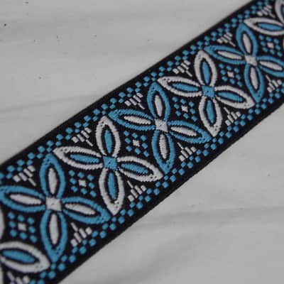 PERRI'S Jacquard patterned Blue and White Gutiar Strap - NEW image 3