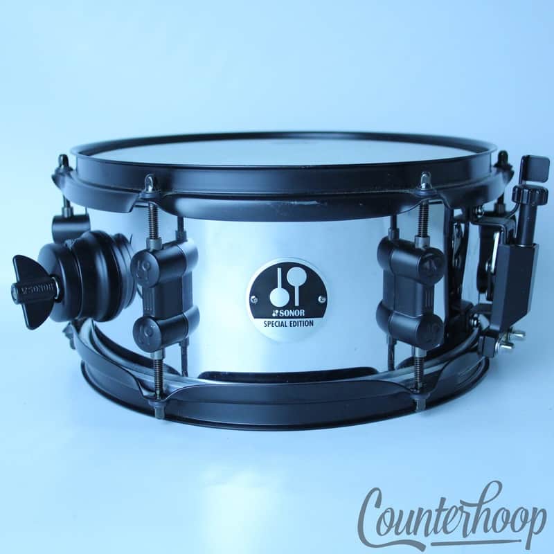 Sonor Special Edition 10x5"Popcorn Snare Drum Steel Auxiliary Percussion Germany image 1