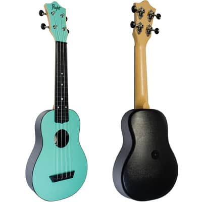 Flight TUS35 Light Blue Travel Soprano Ukulele New - plastic and a laminate linden top image 3