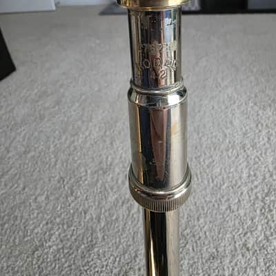 Bach Stradivarius 42G Bflat Trombone w/ F Attachment 2000's - Gold brass image 7