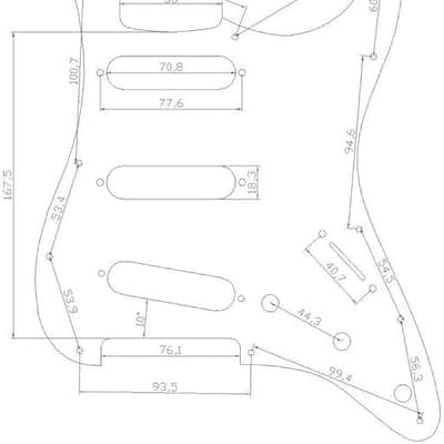 11 Hole Metal Aluminum Anodized Modern Style Pickguard Guitar Pick Guard Scratch Plate for Stratocaster/Strat Black image 2